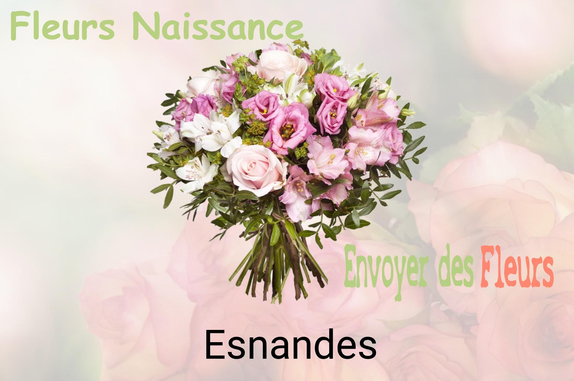 Bouquet de fleurs de naissance livré à Esnandes